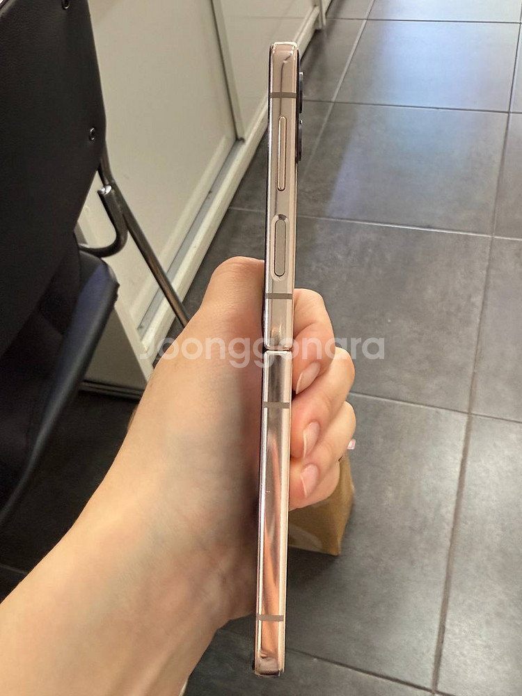 무잔상/A급)갤럭시Z플립4 256GB 골드 1094--5