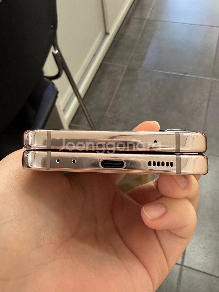무잔상/A급)갤럭시Z플립4 256GB 골드 1094--3