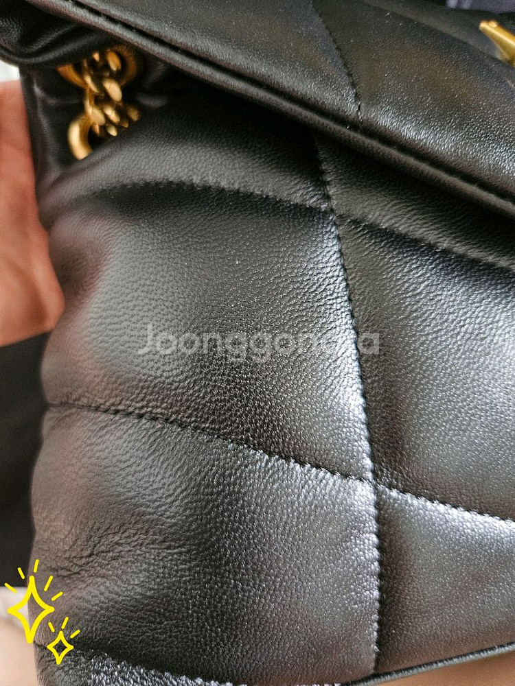 생로랑 푸퍼백 금장 스몰(가격내림)--5