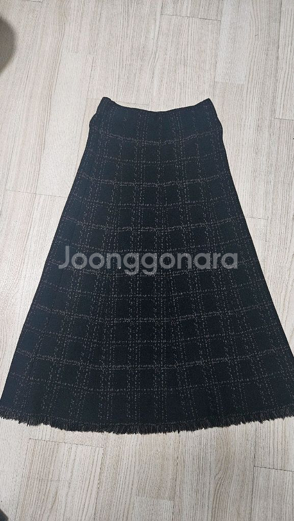 모직체크겨울스커트--3