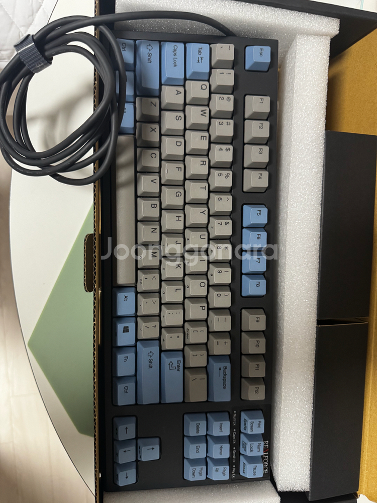 Realforce R2 TLSA 그레이/블루 저소음 A--1