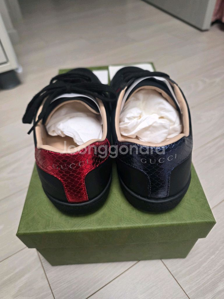 구찌 스니커즈 블랙 429446 사이즈 6--2