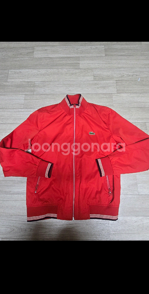 라코스테 빨간색 자켓 M--0