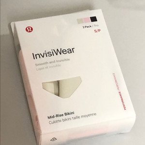 룰루레몬 인비지웨어 미드라이즈 팬티 3세트