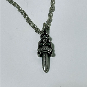 크롬하츠 NE체인 목걸이+더블대거 팬던트 세트