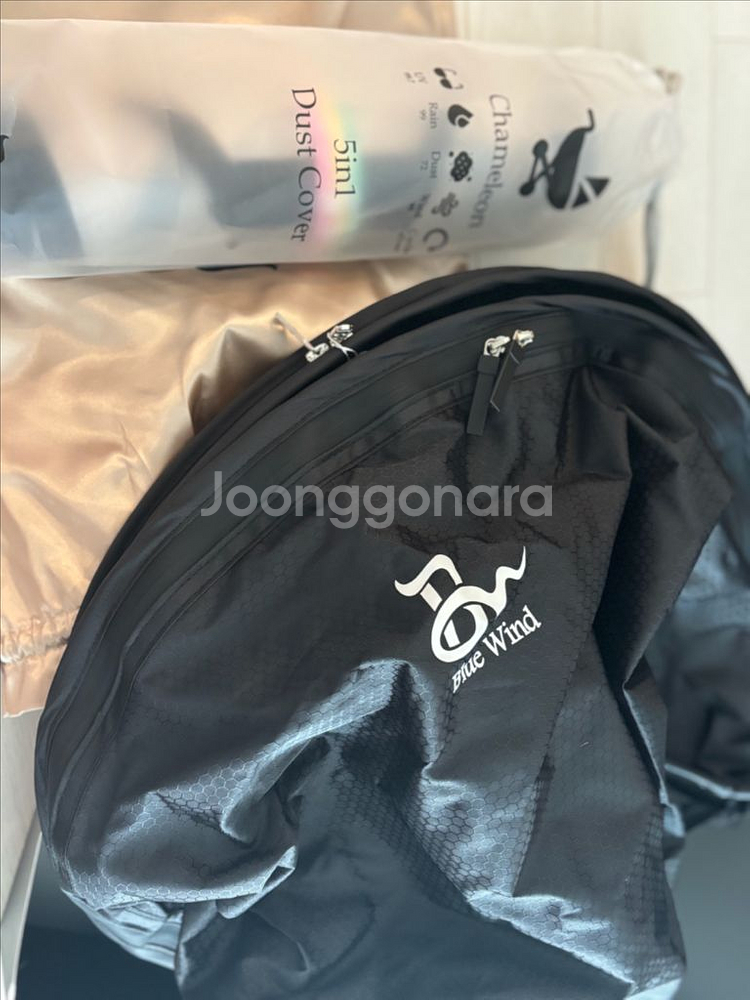 청풍문 5in1 유모차커버 블랙 새상품--1