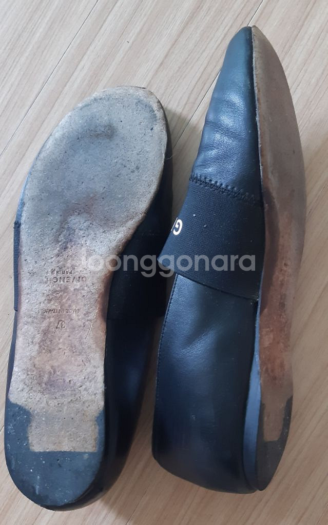 지방시 블랙 베드포드 발레리나플랫슈즈37(240)--5