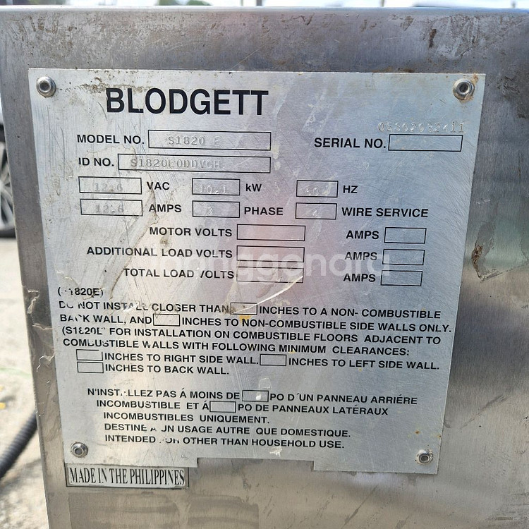 블로젯(Blodgett) S1820 컨베이어 피자 오븐--6