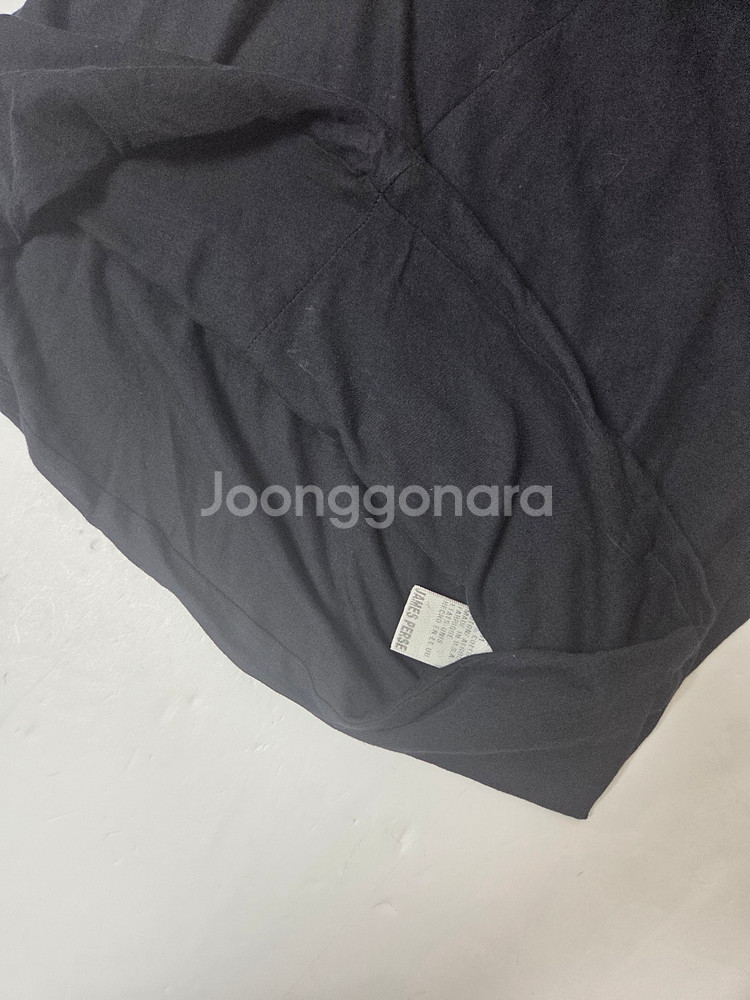 제임스펄스 브이넥 반팔 롱원피스 블랙(XS)--7