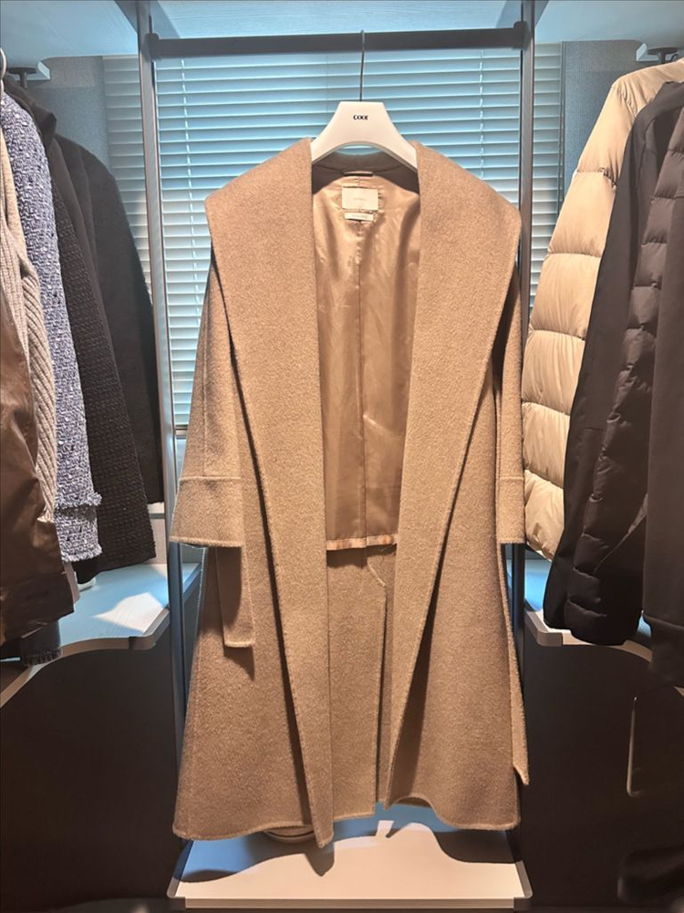 링서울 폭스 블렌디드 숄카라 핸드메이드 코트--2