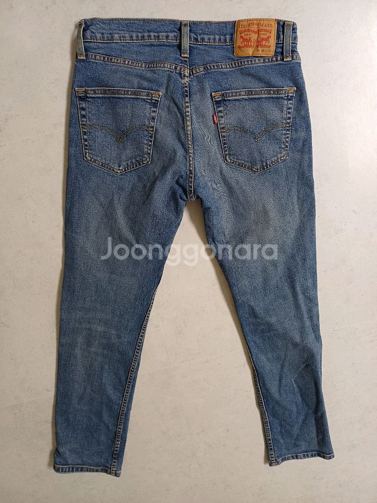 남성 리바이스 511 슬림핏 일자청바지 (사방스판34--0