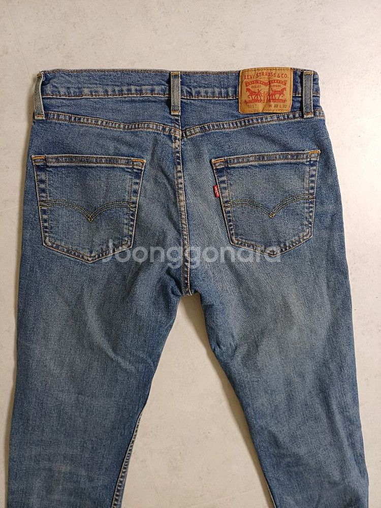 남성 리바이스 511 슬림핏 일자청바지 (사방스판34--7