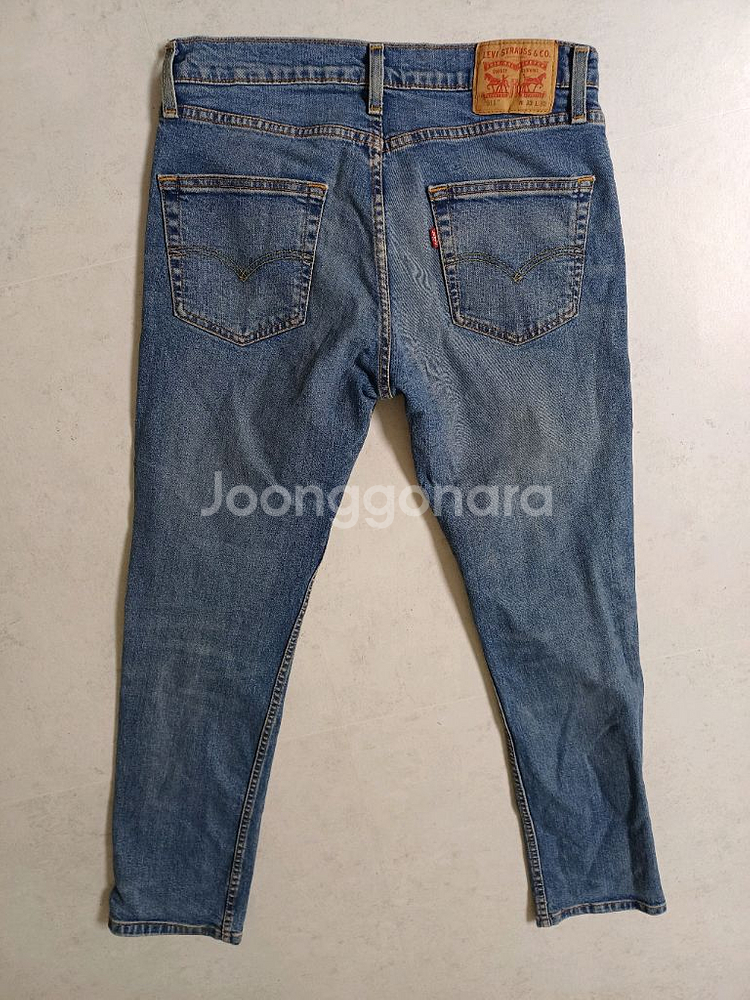 남성 리바이스 511 슬림핏 일자청바지 (사방스판34--9