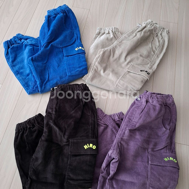 히로 데일리 코듀로이 조거 130 팝니다.--0