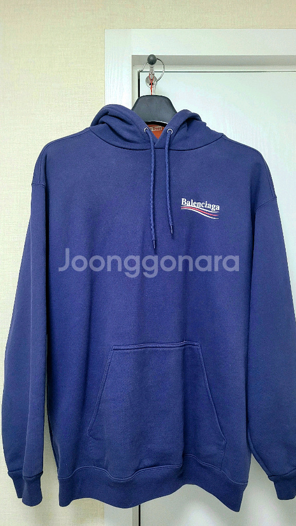 발렌시아가 폴리티컬 캠페인 웨이브 후드 퍼시픽블루 L--2