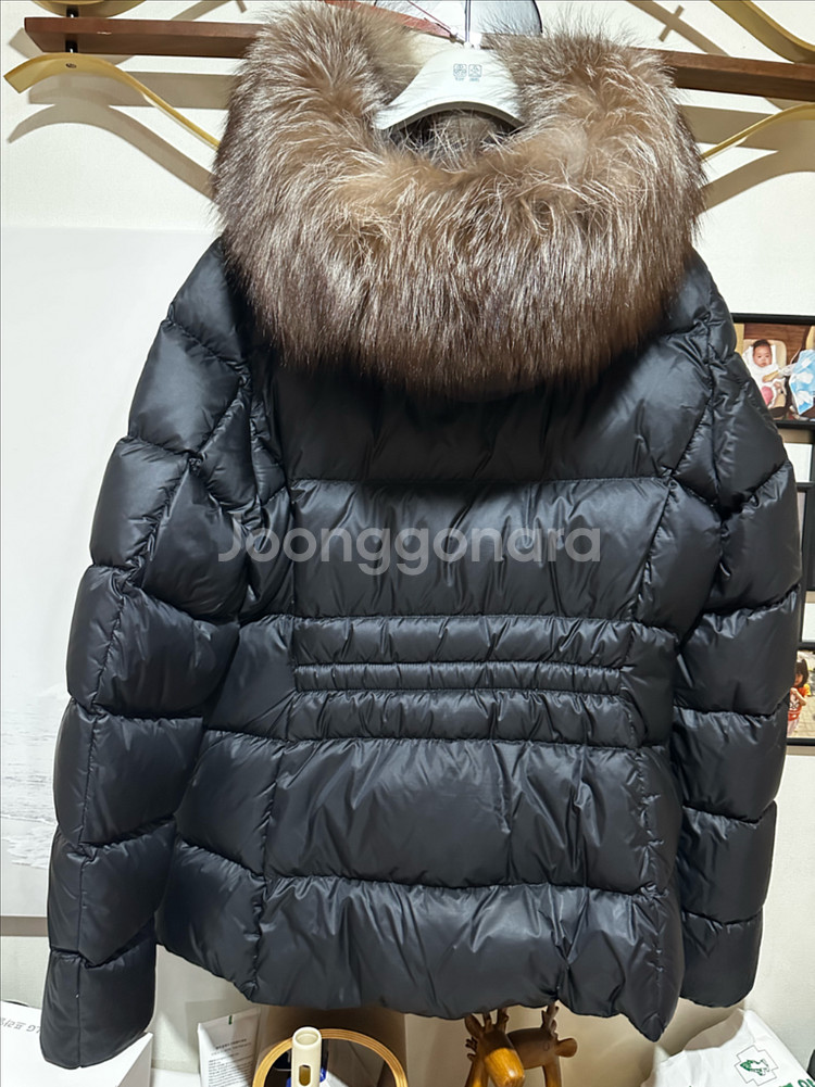 몽클레어 보에드 리얼퍼 블랙 사이즈4--1