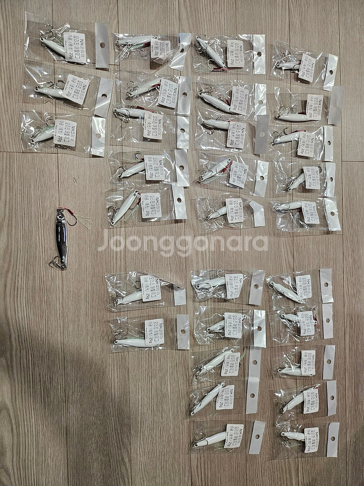 뼈삼 야광 메탈지그 총30개--0