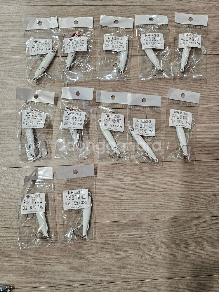 뼈삼 야광 메탈지그 총30개--2