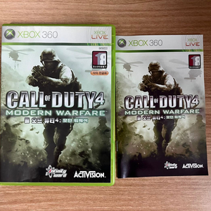xbox360 콜오브듀티4 모던워페어