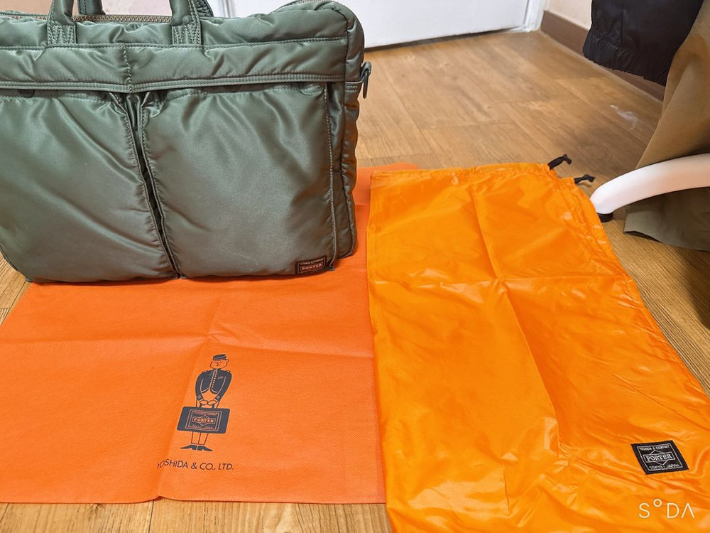 포터 올뉴탱커 2way 브리프케이스 세이지그린--8