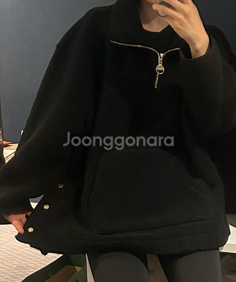 바버 인터네셔널 후리스 반집업--6