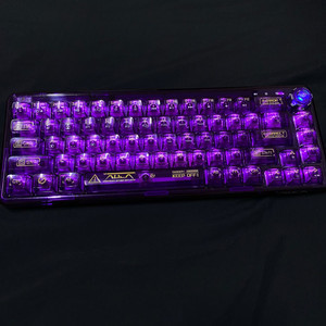 아우라 키보드 독거미 키보드 투명 무선 키보드