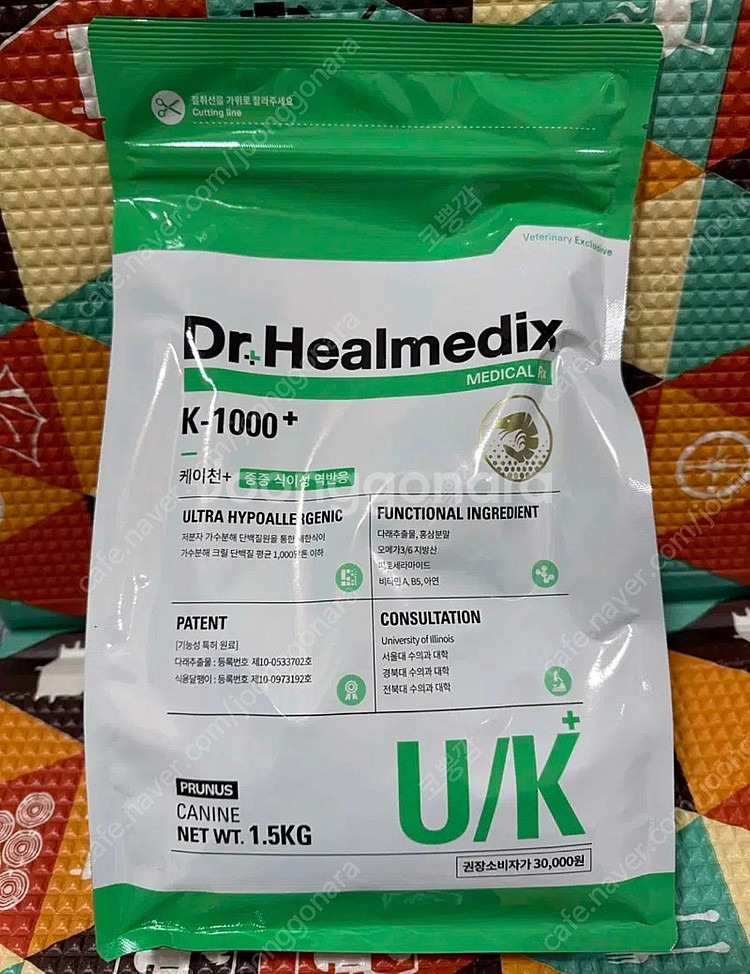 택배비포함)닥터힐메딕스 케이천 u/k 1.5kg 3포--0