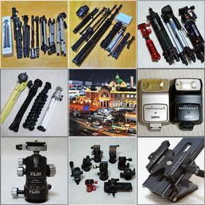 FLM 볼헤드 중형소형미니 삼각대 슬라이드헤드 모노포드