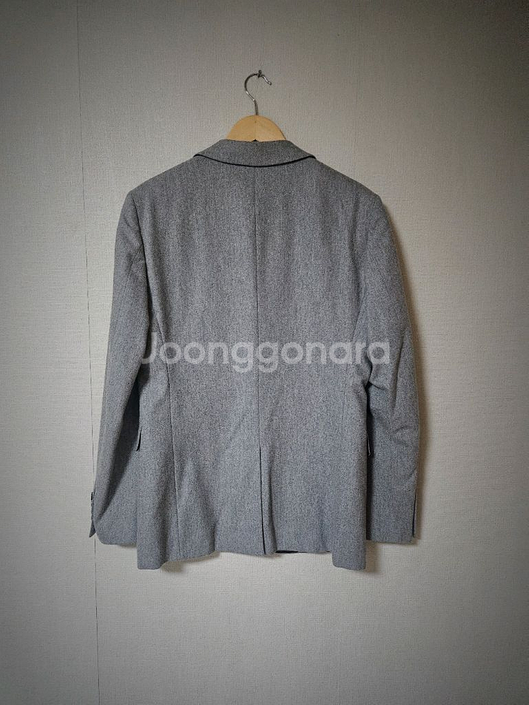 타임 포스트모던 회색 캐주얼 양모 블레이저 자켓 100--1