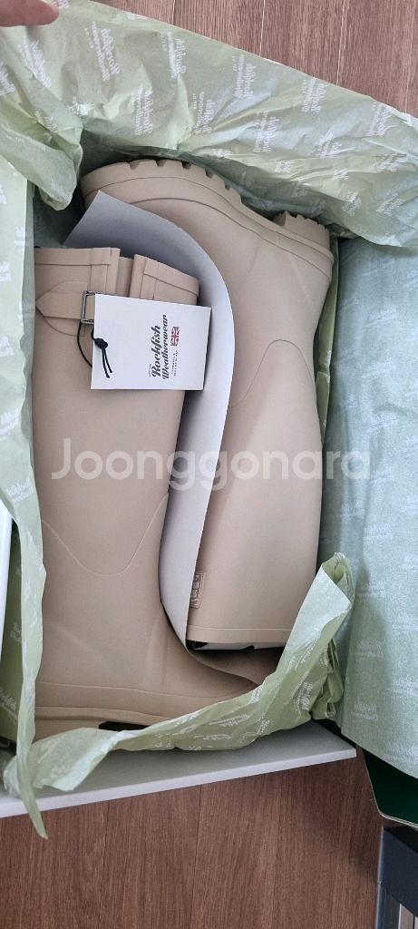 Rockfish Weatherwear 롱 장화 베이지--1