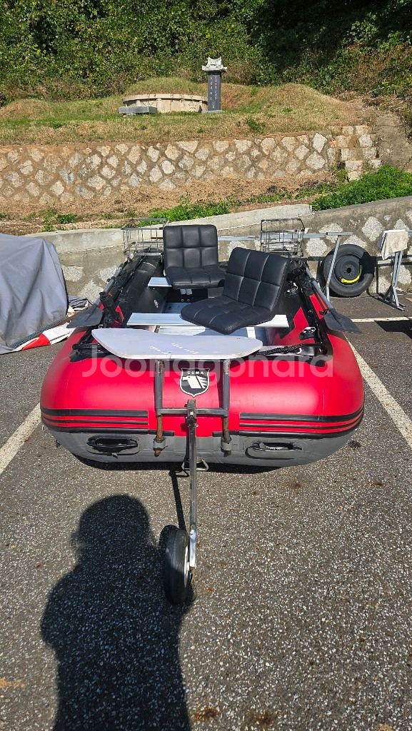 쿠마360 고무보트 알판 하부보강 선외기 도하츠18마력--0