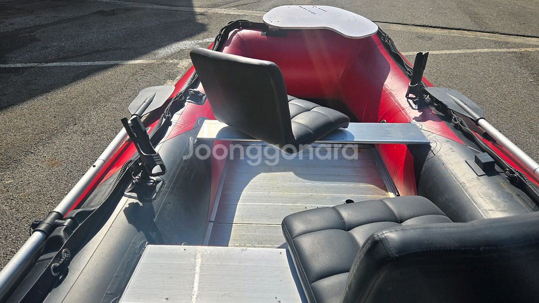 쿠마360 고무보트 알판 하부보강 선외기 도하츠18마력--7