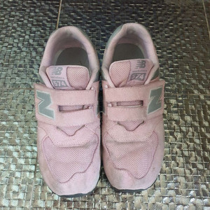 뉴발란스 574 분홍 벨크로 찍찍이 운동화 37.5
