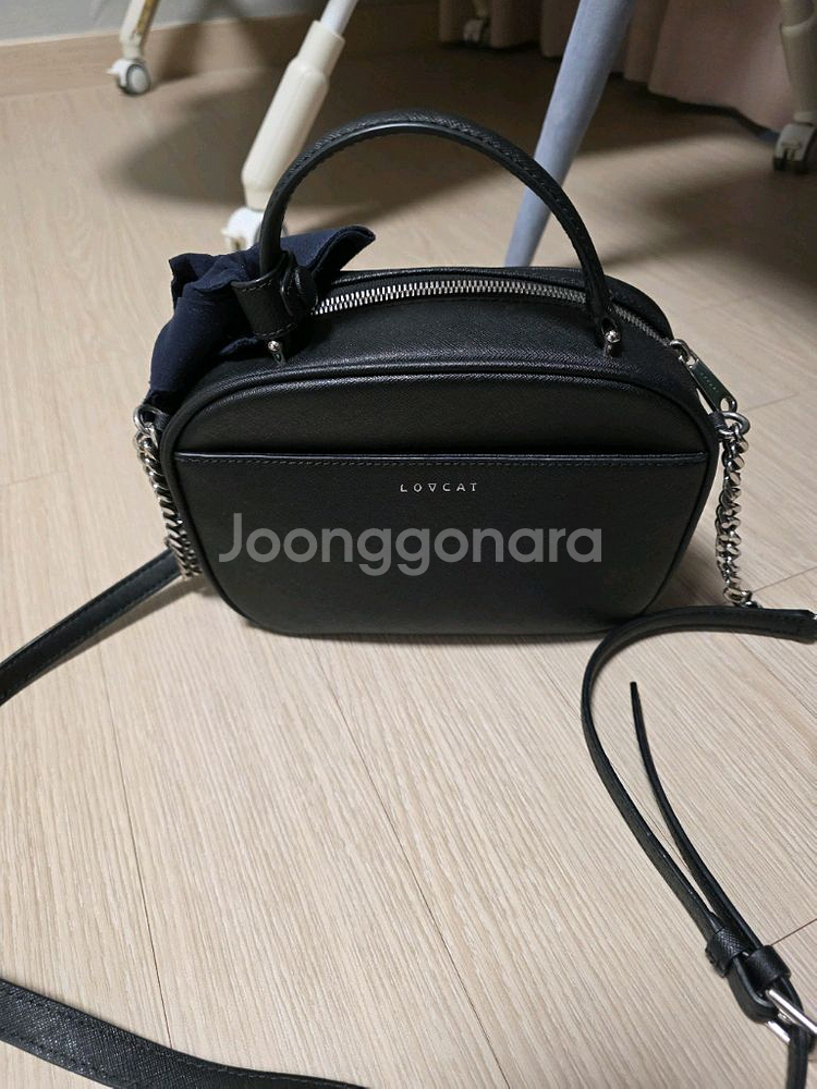 러브캣 크로스백가방 (블랙)--0