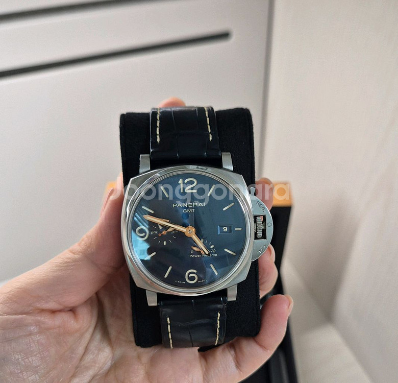 A급 파네라이 청판 GMT 티타늄 45미리 21년 국내--1