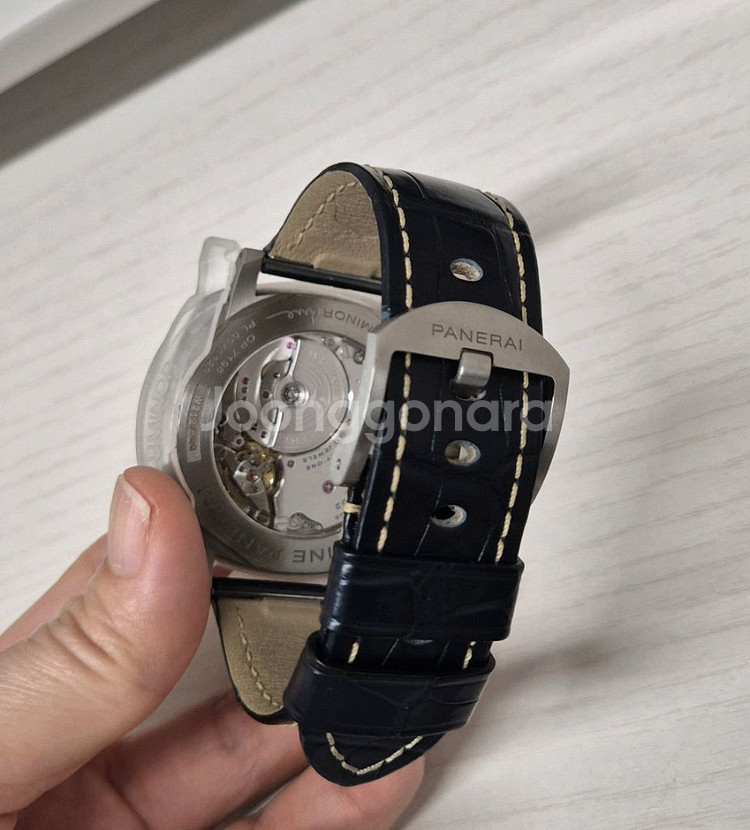 A급 파네라이 청판 GMT 티타늄 45미리 21년 국내--7