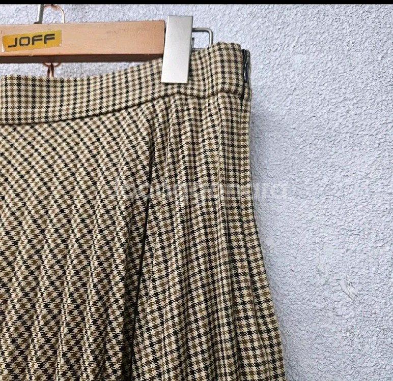 자라 체크플리츠롱스커트 28--2