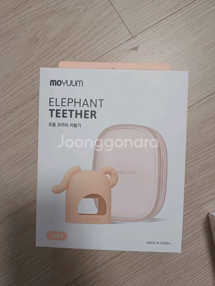 모윰 코끼리치발기와 쪽쪽이클립(미개봉새상품)--1