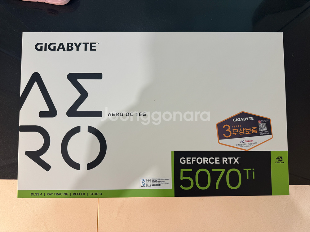 [새상품] 기가바이트 RTX 5070 Ti AERO--0