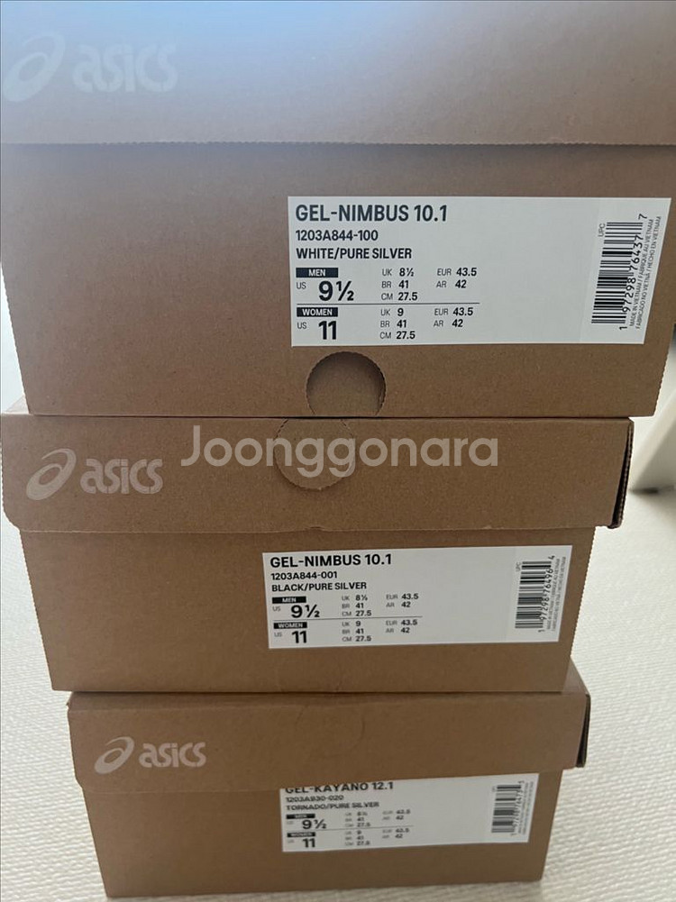 아식스 키스 젤 님버스 10.1 키스 블랙 퓨어 실버--2