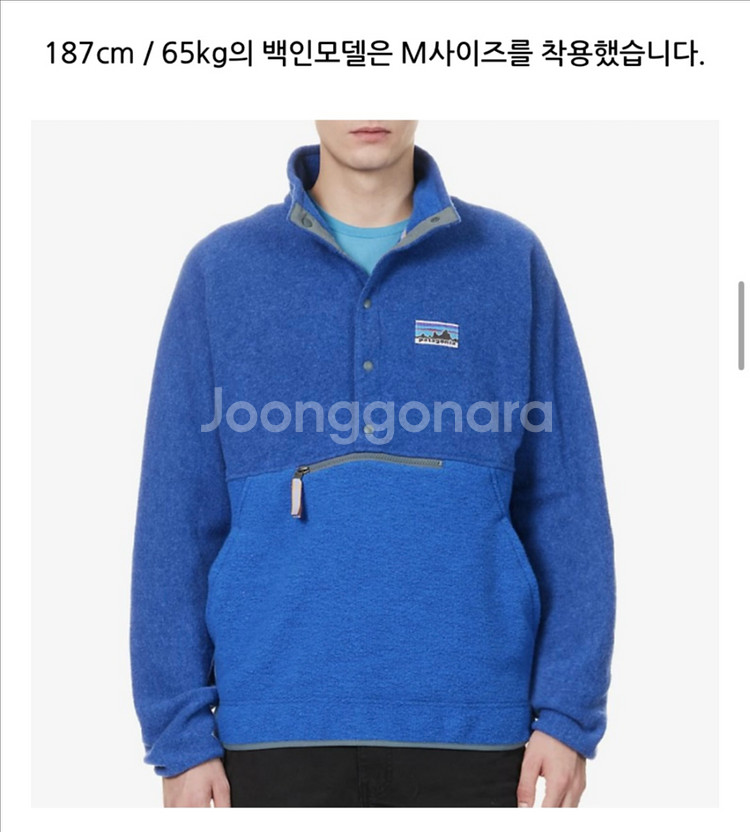 파타고니아 50주년 스냅티 울 후리스 자켓 (사이즈M)--1