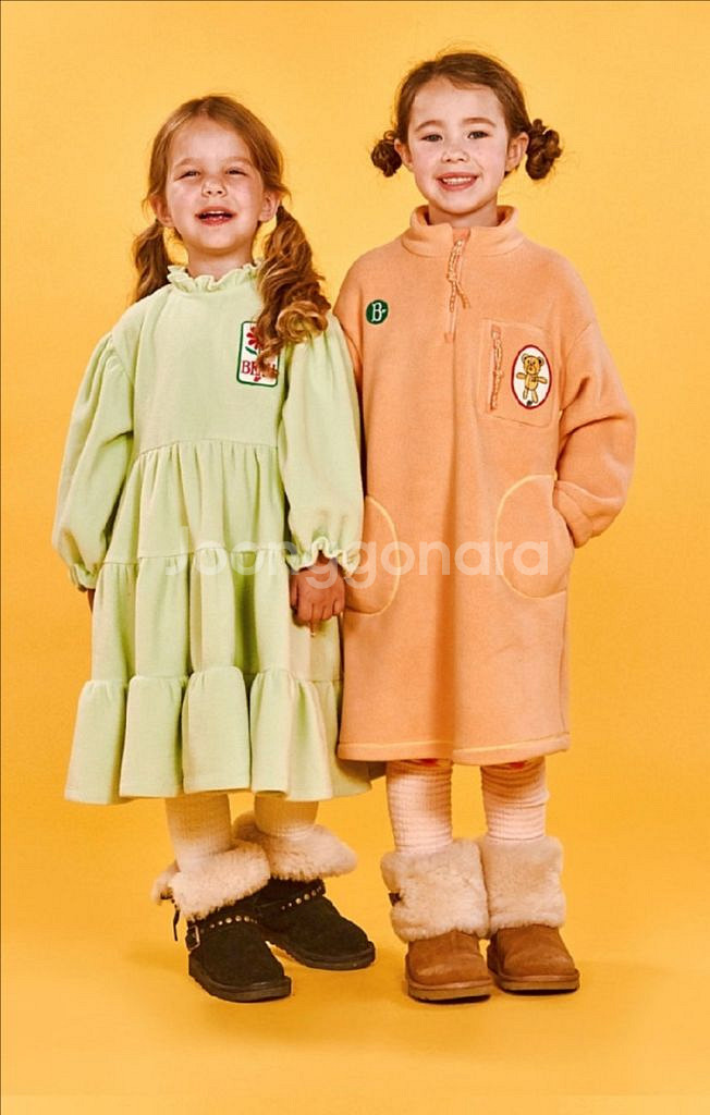 베베드피노 여아 플리스 원피스 110--1