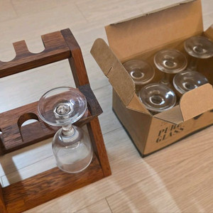 작은유리잔 6개