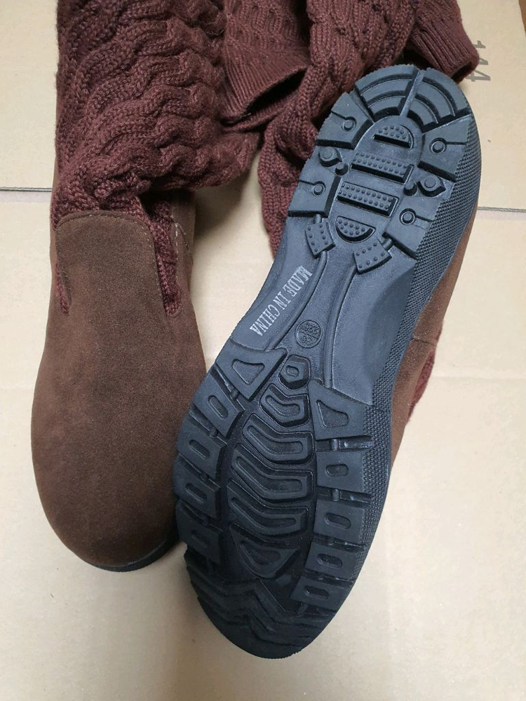 새상품 급매) 니하이 삭스 니트 롱 부츠 접어서 셔링--4