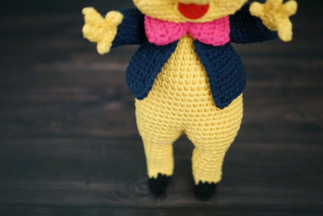 손뜨개 행운의 2달러 꿀꿀이 인형 개업선물--2