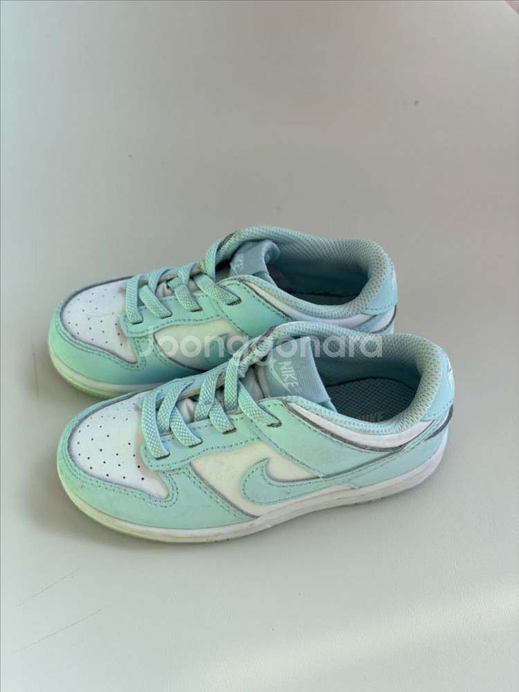 나이키 키즈 덩크 로우 화이트 글레이셔 블루--0