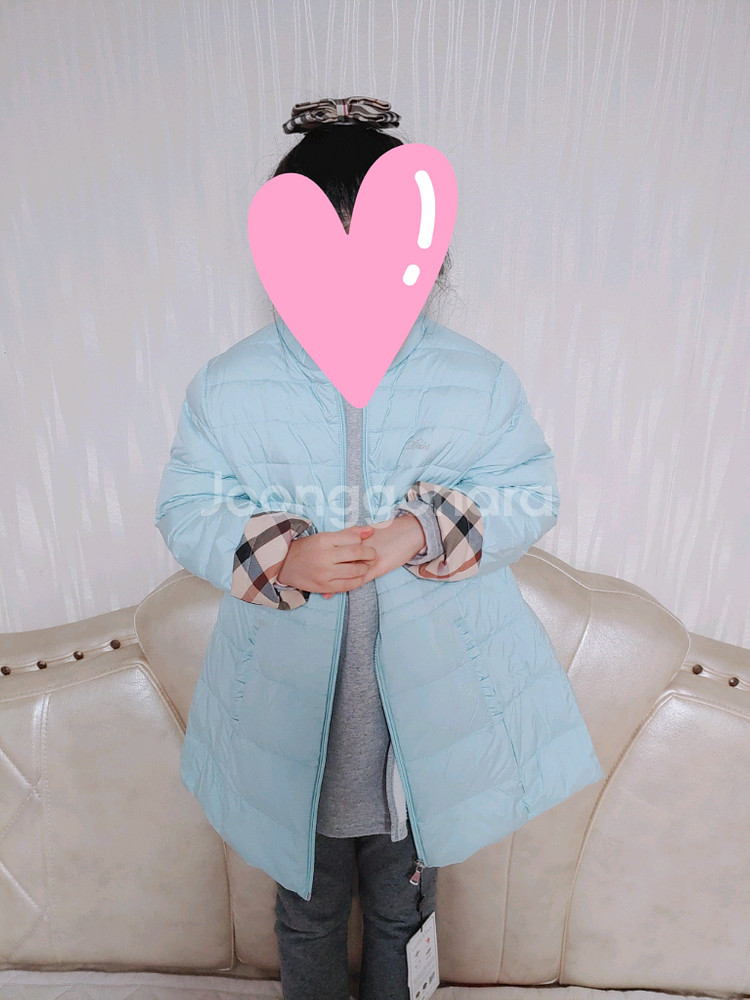 140~150 상태 좋은 닥스키즈 경량구스다운점퍼--0