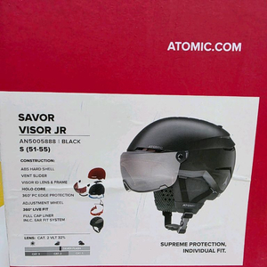 아토믹 Savor Visor JR 스키 헬멧 S 블랙