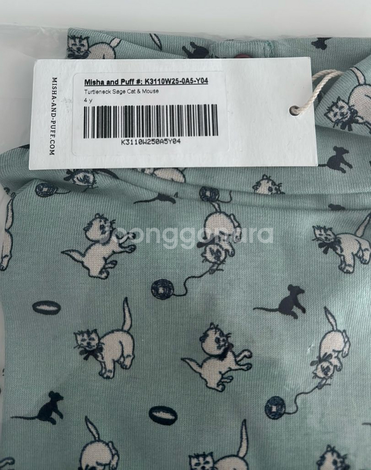 미샤앤퍼프 고양이 터틀넥 4y--3