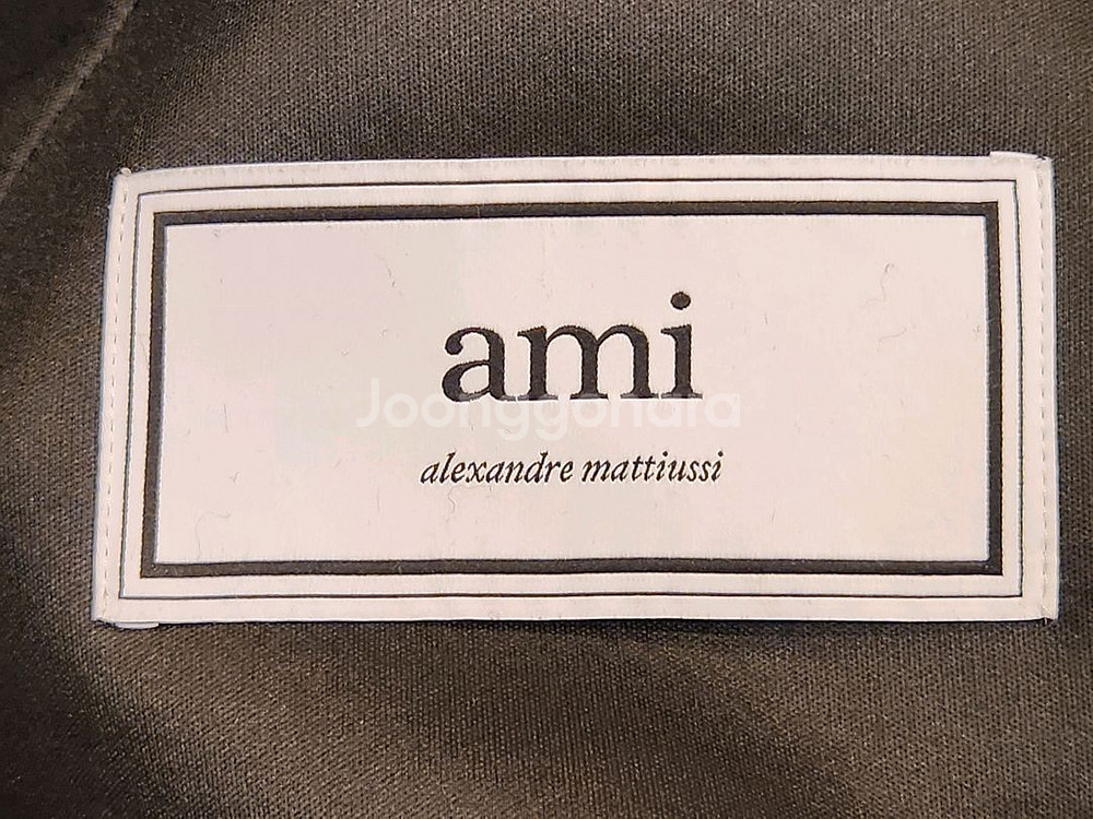 AMI 체크 코트--6